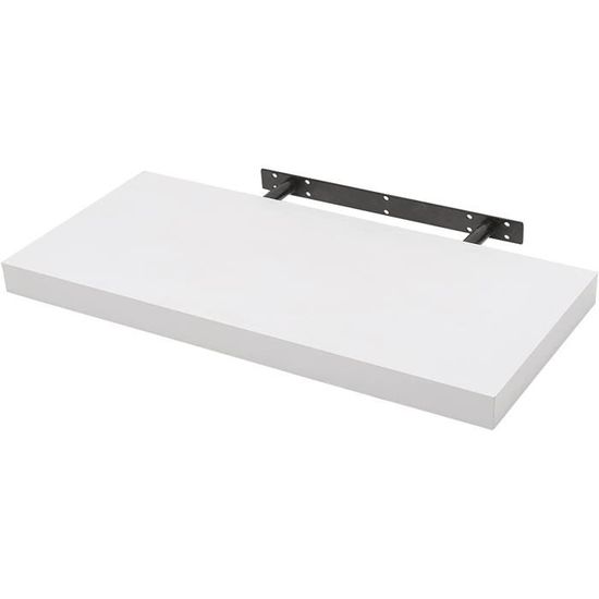 Étagère Murale WOLTU 30x22.9x3.8cm Blanc - Rangement CD, Déco Salon Cuisine