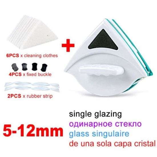 Lave-Vitre Magnétique Double Face - Nettoyeur Fenêtres Sécurisé Sans Traces