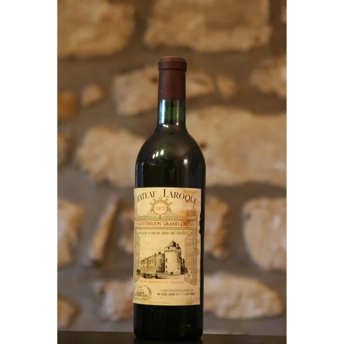 Vin rouge, St Emilion grand Cru, Château Laroque 1972 Rouge