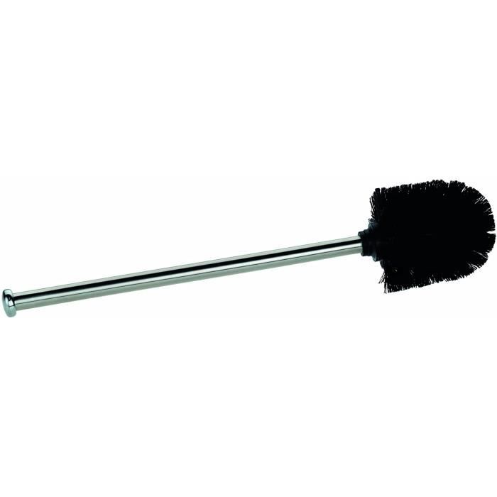 Kela 18963 Balai Brosse WC, Acier Inoxydable, Brosse Noire