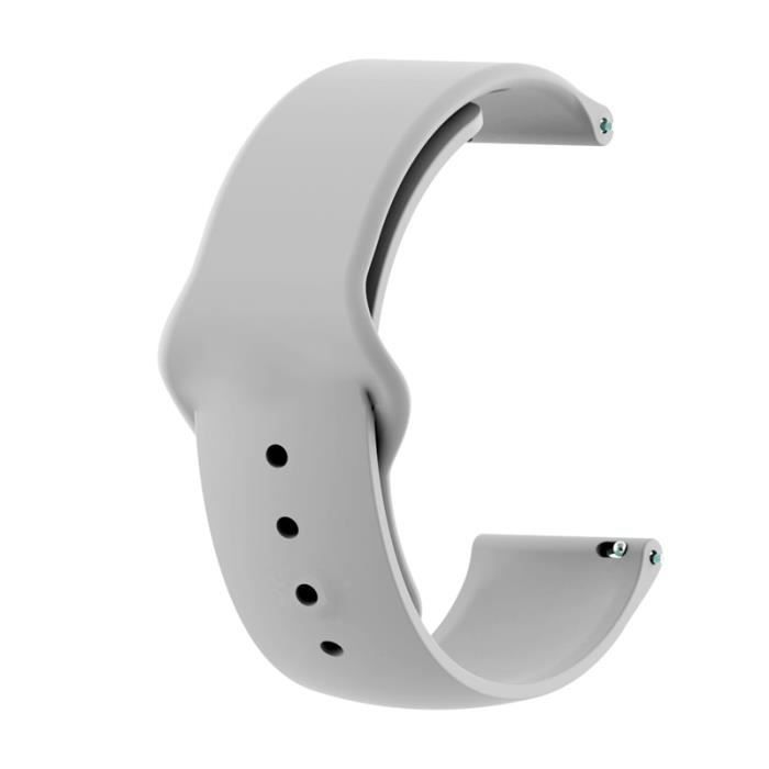 Montre connectée,Bracelet en Silicone 20MM pour Xiaomi Huami Amazfit GTS 2-GTS-Bip-Bip S Lite bracelet de montre - Type Gray-20MM