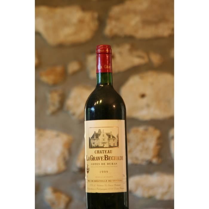 Vin rouge, Cote de Duras, Château la grave Bechade 1999 Rouge