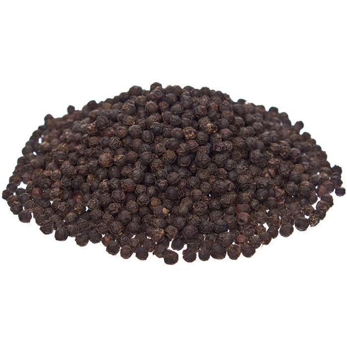 KHLA - Poivre Noir de Kampot Premium IGP - 1 kg - Poivre en Grains - Issu de l'Agriculture Biologique