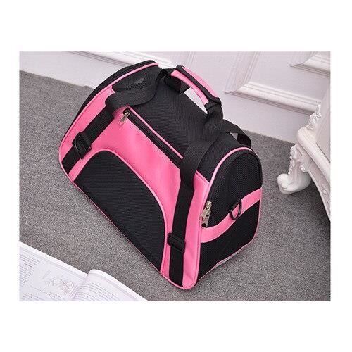Sac de transport,PipiFren petits sacs de transport pour chats sac de transport pour chiens, sac à dos pour animaux - Type Rose-L