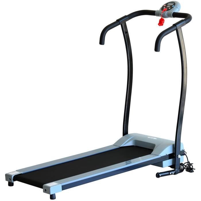 Homcom Tapis de Marche électrique Tapis de Fitness 450 W Gris Noir
