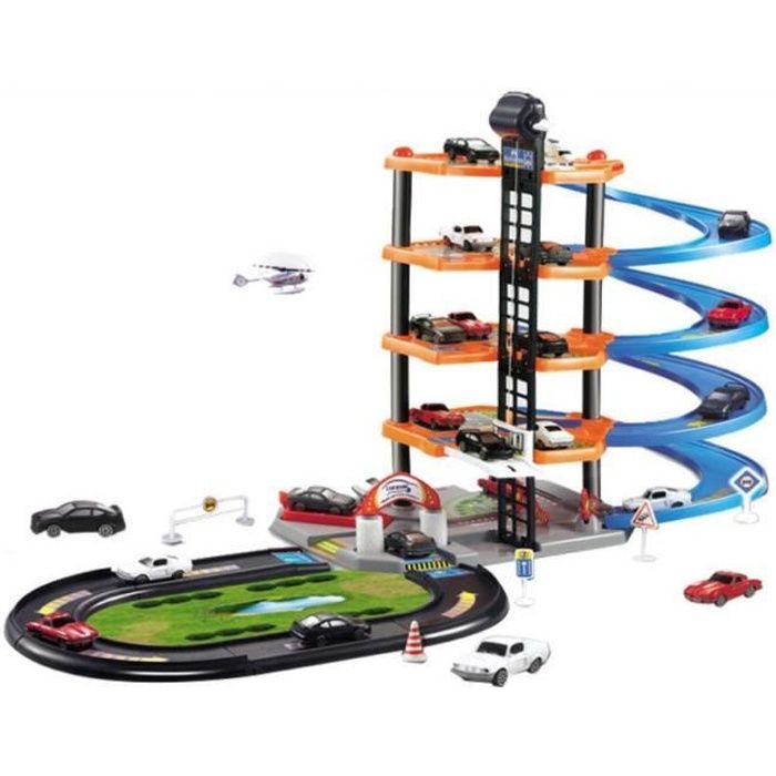 Parking Garage Voiture pour Enfants Grand Circuit Garage 5 Etages Parking Jouet