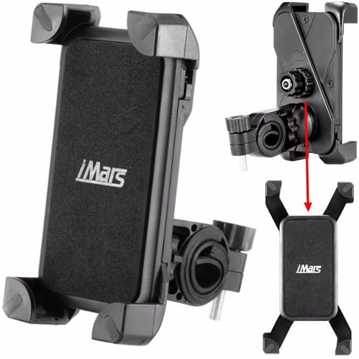 IMars Support de téléphone GPS Pour Vélo Guidon Moto