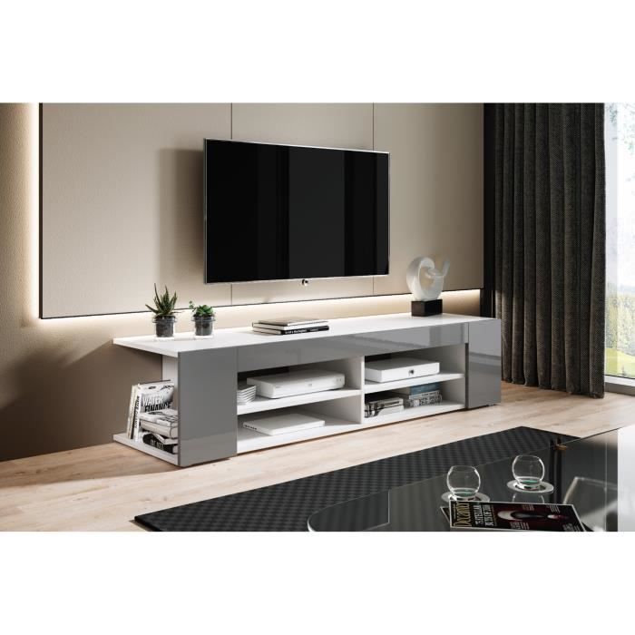 e-Com - Nova Meuble TV - 140 cm - Gris