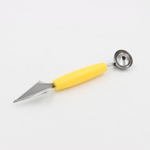 Art de la Table,TTLIFE couteau à découper fruits, Gadgets de cuisine Double tête pour pastèque, couteau à découper - Type YELLOW