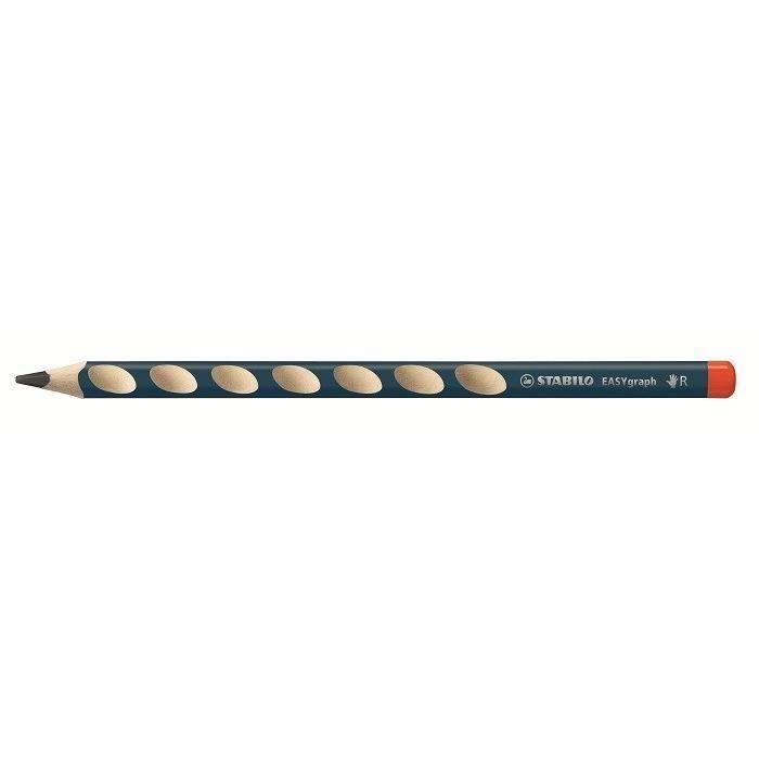 STABILO Blister de 2 Crayons Graphites Easygraph Droitier - Tête trempée - HB (Lot de 3)