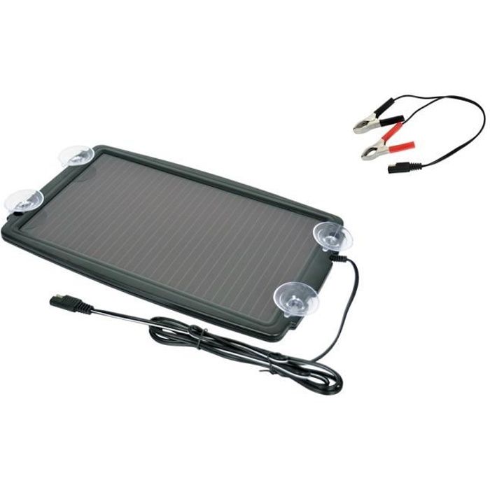 Chargeur de batterie solaire voiture auto bateau camping car 12v
