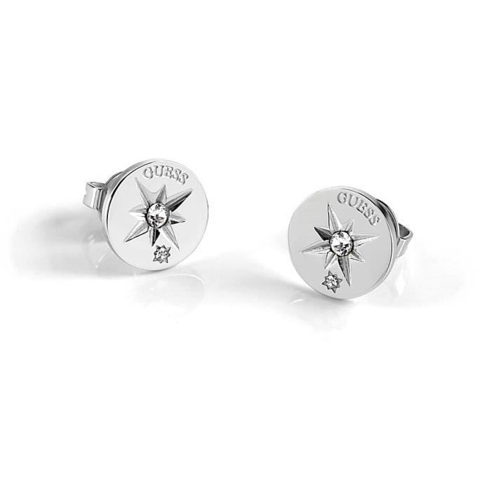 Boucled’oreille acier inoxydable GUESS Wanderlust UBE20017 rose des vents rodiado de cristal Swarovski