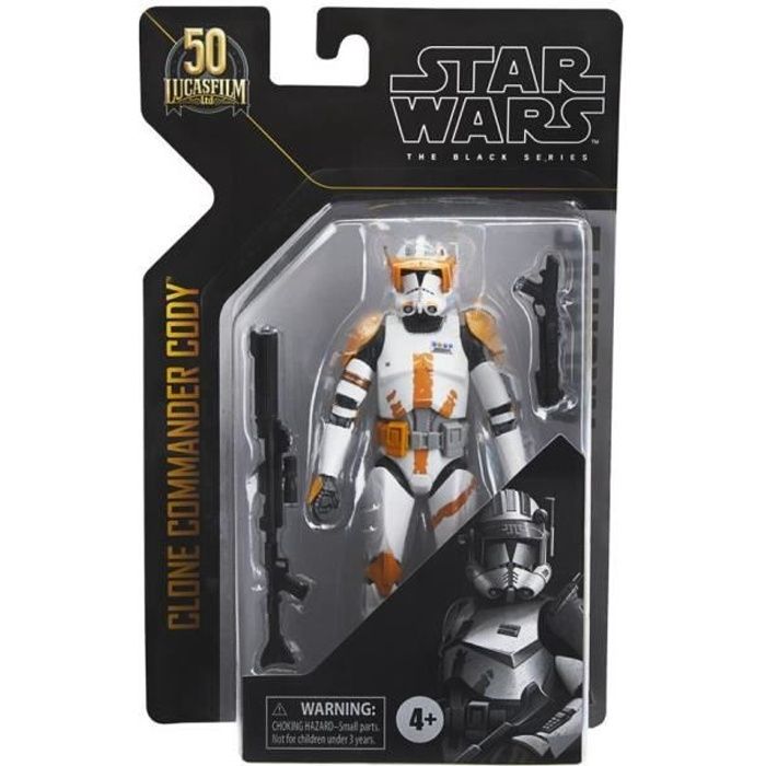 Star Wars The Black Series - Collection Archive 50e Anniversaire de Lucasfilm Figurine d'action du Commandant Clone Cody 15cm