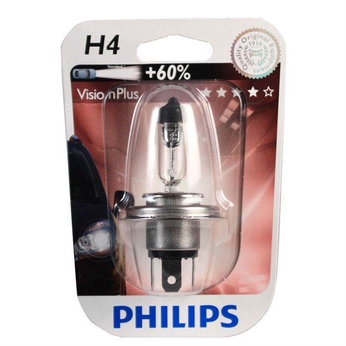 Ampoule Philips H4 VisionPlus 12V 60/55W