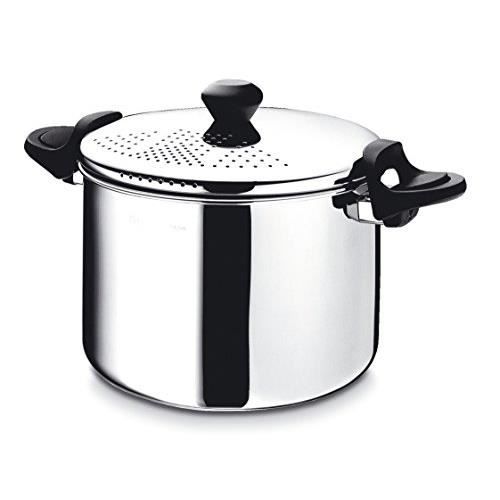 Lagostina Marmite à pâtes, marmite en Acier Inoxydable, diamètre 22 cm, 5.0 l 010172021722