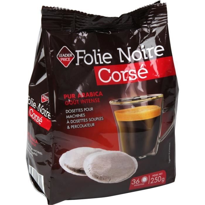 Café corsé compatible senseo 125g Leader Price