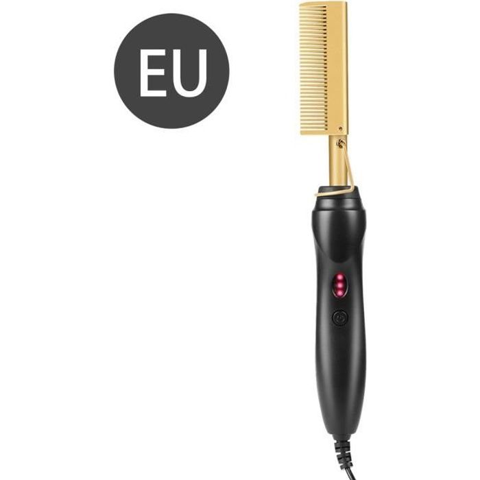 Peigne Chaud Peigne,Électrique Peigne Chaud Peigne Cheveux Peigne Lissant Peigne Chauffant Peigne Lisseur, 3 réglages de température