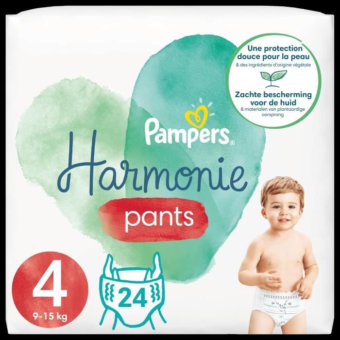 PAMPERS 24 Couches-Culottes Harmonie Nappy Pants Taille 4