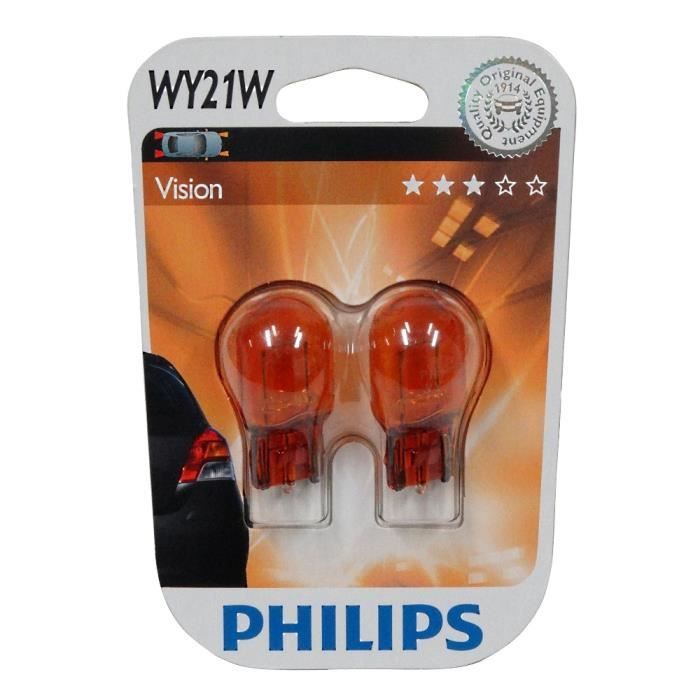 Philips 12071B2 2 ampoules WY21W 12V 21W ambré