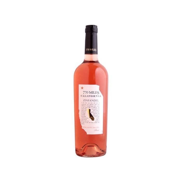 770 MILES ZINFANDEL ROSE CALIFORNIE 0,75L