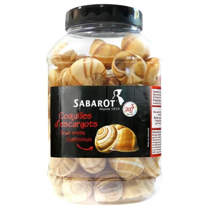 Coquilles d'escargots à garnir pot de 96 pièces Sabarot