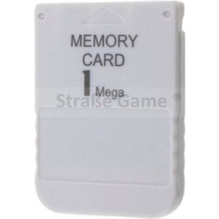Carte mémoire 1 Mb (15 blocs) pour Sony Playstation 1 (PSX), PSOne, compatible PS2