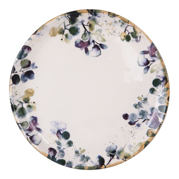 Assiette plate Garden 27.5 cm (lot de 6) - Table Passion 27,5 Décoré