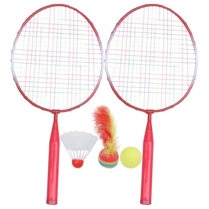 1 ensemble de raquette de badminton drôle portable durable jouets de loisirs RAQUETTE DE BADMINTON - CADRE DE BADMINTON