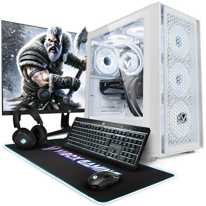 Vibox IV-336 PC Gamer Complet • 27 Écran • AMD Ryzen 7 5700X • RTX 5070 12 Go • 32 Go RAM • 1 To SSD • Windows 11 • WiFi