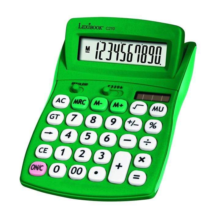Calculatrice De Bureau DELI E1671 Métallique - 12 Chiffres, Dual Power (Secteur/Piles), Neuf Sous Blister