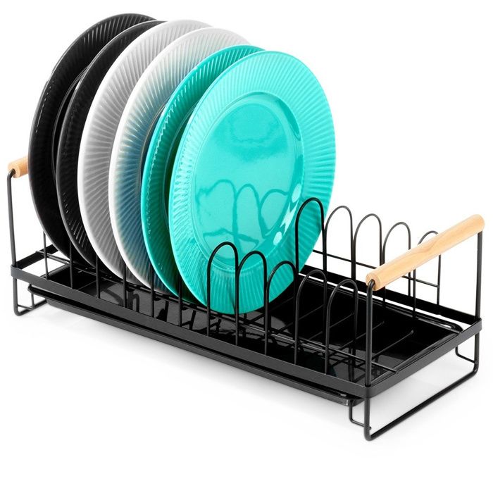 Egouttoir à vaisselle pliant en inox avec support