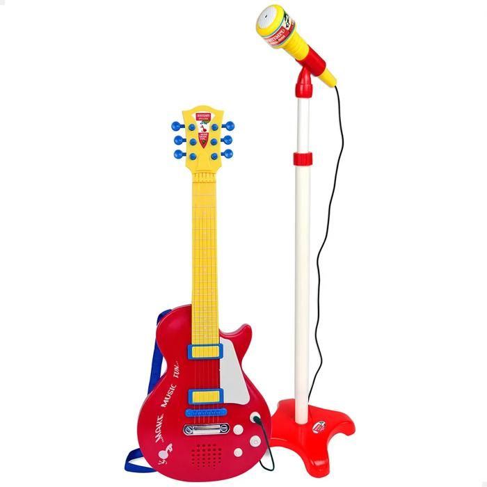 Guitare électrique enfant - BONTEMPI - Bontempi - Multicolore - Micro et support intégrés - Fonction enregistrement