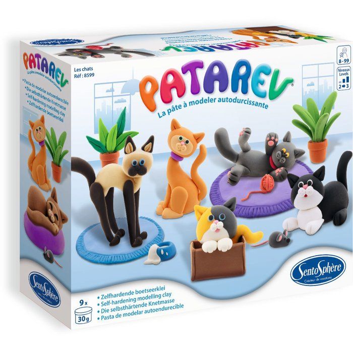 Pâte à modeler SentoSphère Patarev Les Chats
