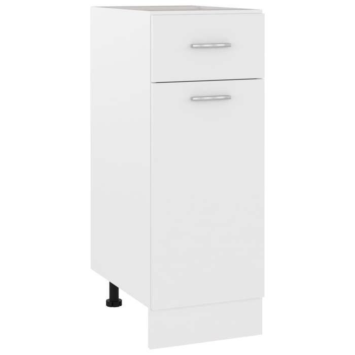 SALE 2025Commode bahut cuisine - Armoire de plancher à tiroir - Blanc 30x46x815cm Bois ingénierie1732 Kg 2181