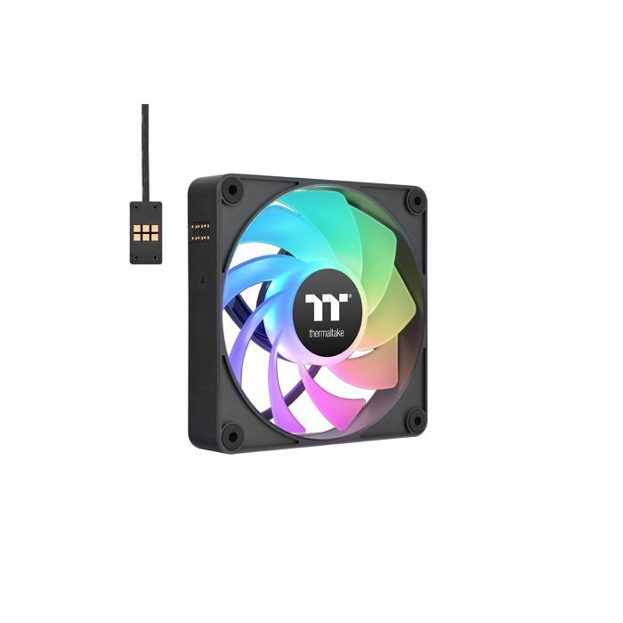 Ventilateur PC - Thermaltake - CT120 EX Reverse - ARGB Sync - Pack de 3 - Noir