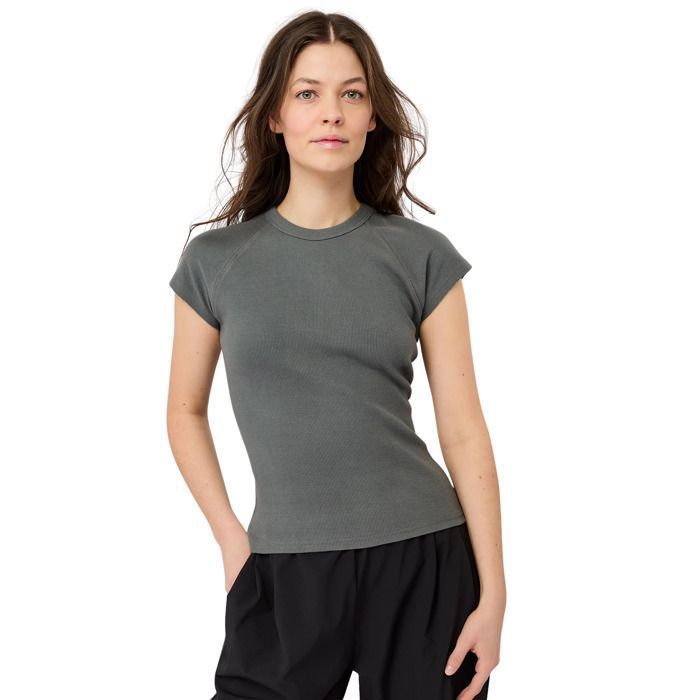 T-shirt côtelé coupe slim femme Mandala - nox gots T-shirt côtelé coupe slim femme Mandala - nox gots