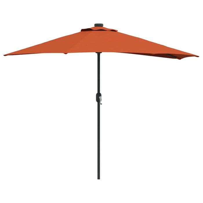 vidaXL Parasol de jardin Couleur cuite 294 x 150 x 224 cm tissu - vue 2