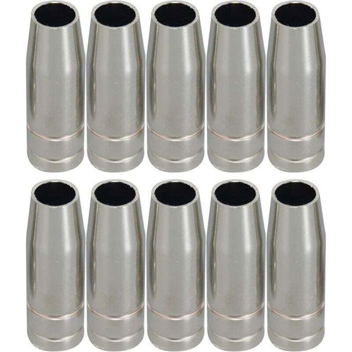 MIG CO2 torche de soudage de Conical Buse et Shield Cup et Buse de gaz 10pk