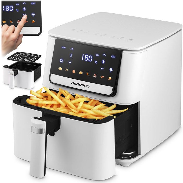 Friteuse sans huile - BERDSEN - BD-662 - 6 5 L - 1700 W - Écran tactile 8 programmes