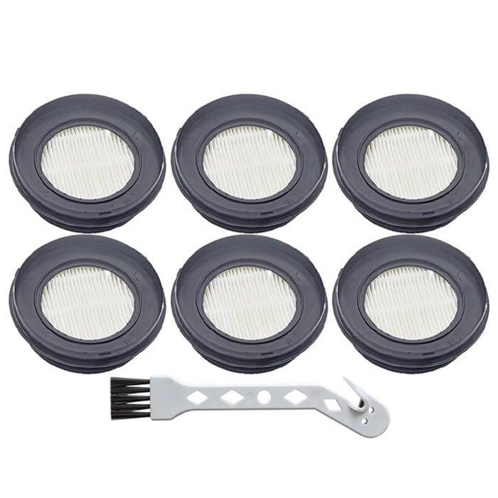 Filtres HEPA de Rechange pour Aspirateur Balai Sans Fil SunSare X7A 6 Filtres HEPA 1 Brosse de Nettoyage