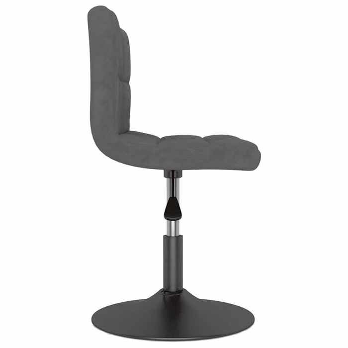 Magnifique Tabouret de bar pivotant Gris foncé Velours - design polyvalent - pour maison - Gris 6.55 kg 2026_432465