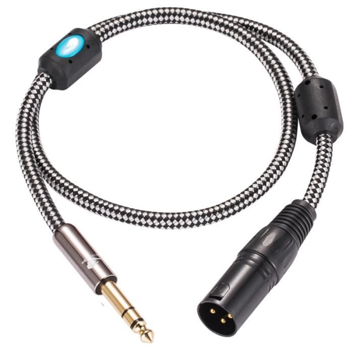 Câble XLR Professionnel SIENOC - Splitter Y | 0,3M | XLR Femelle Vers Double Mâle | Pour Micro, Mixeur & Sono