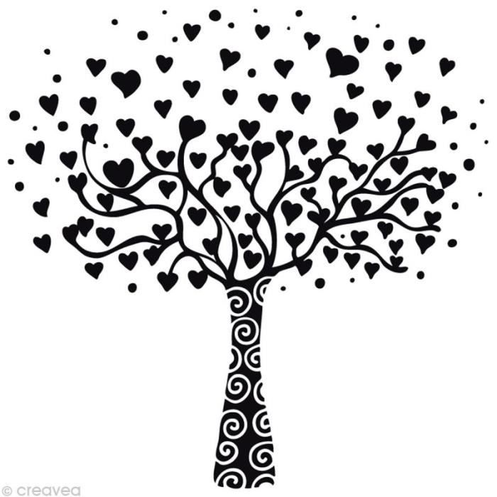 Tampon Love Arbre Coeur Ampon Arbre Coeur Pour Agrementer Vos Creations Simplement Et Rapidement Dimensions 7 X 7 Cm Cdiscount Beaux Arts Et Loisirs Creatifs