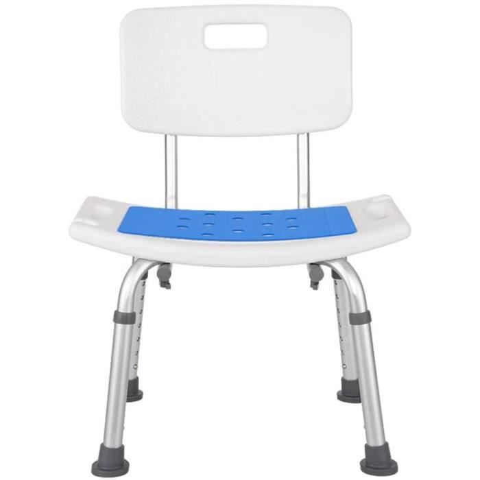 Chaise de Douche pour Personnes âgées réglable en Hauteur avec Bras et