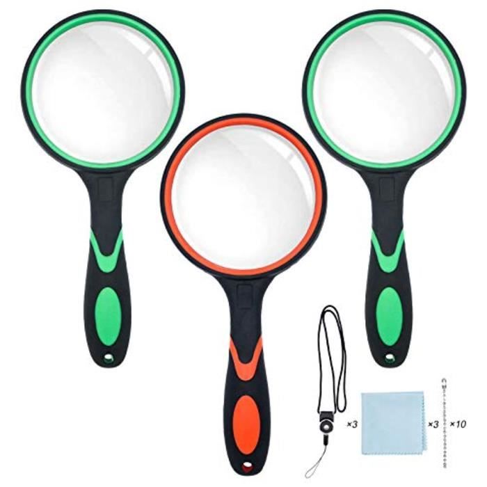 Kit Modelisme A Construire LIZDI Lot de 3 loupe 1X, loupe de 75 mm et