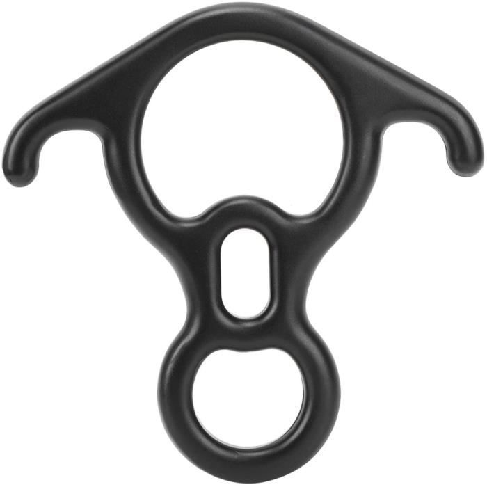 Descendeur Forme 8 Corne Boeuf Mousqueton à Anneau En Forme De 8 Corne De Boeuf 50Kn Haute Résistance Descendeur Aluminium Aviation 7075 - 1