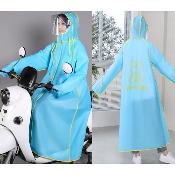 1 Pack Ponchos de Pluie pour Adultes Imperméables Réutilisables Manteau de Pluie d'Urgence Robuste avec Capuche à Cordon