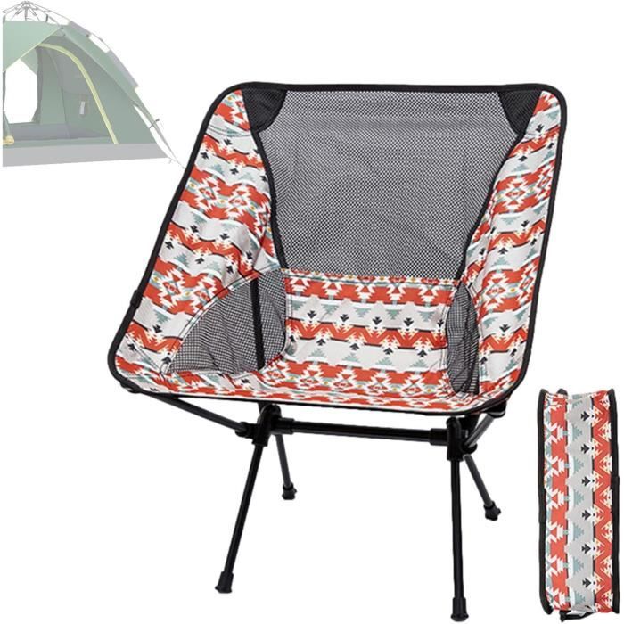 Smartpeas Chaise De Camping Pliante – Alu 7075, Polyester 600D, 1kg, Poches, Tapis De Sol Inclus, Charge 120kg