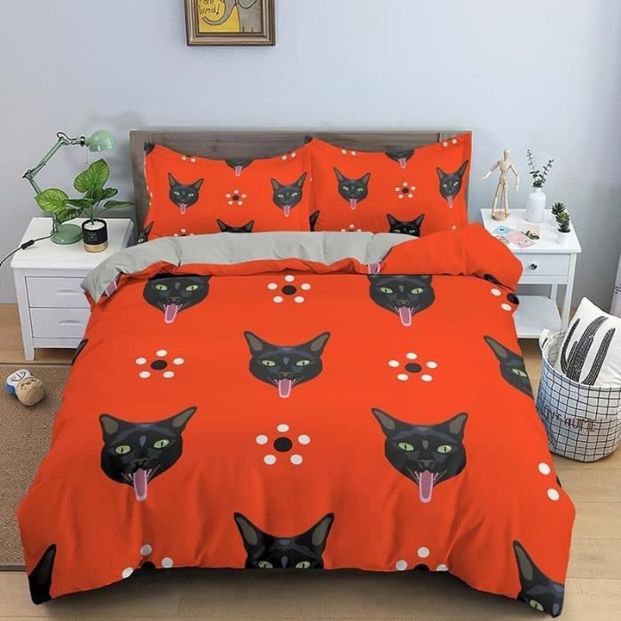 Housse De Couette 140X200 Enfant Renard, Ensemble De Literie Animaux