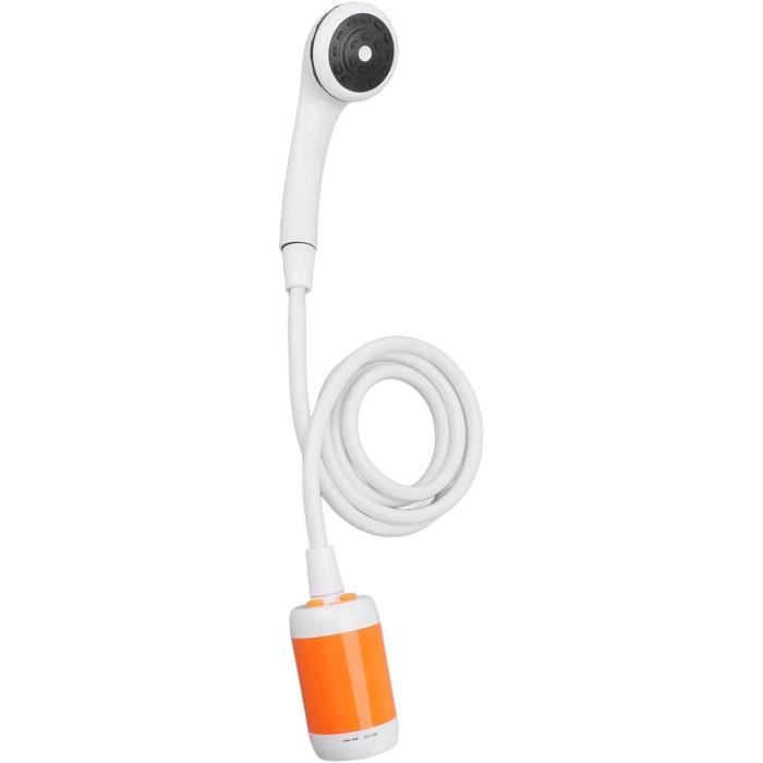 Douche De Camping Portable 5000mAh - 2 Modes De Pulvérisation, étanche, Tuyau De 2 M, Pour Camping, Voiture, Animaux